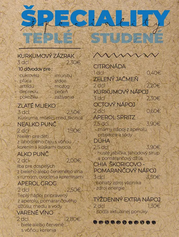 Teplé a studené špeciality – Strana 5